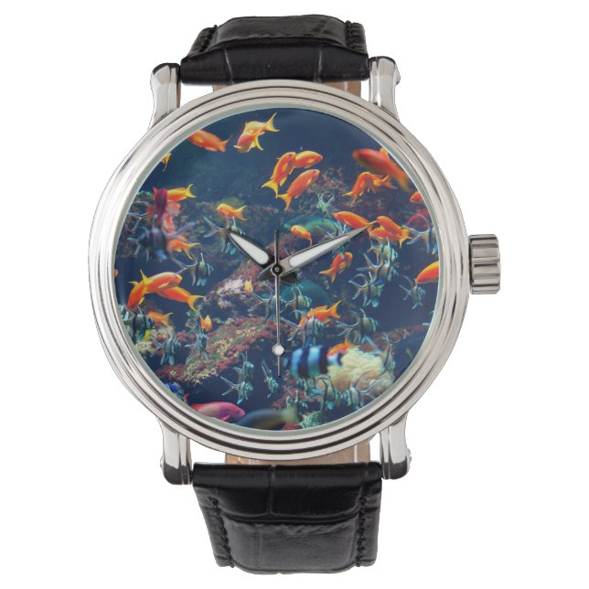Tropische Fische Armbanduhr (Vorderseite)