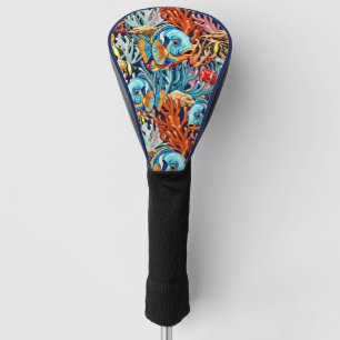 Tropische Fische Bunte Sommerstimmung Golf Headcover