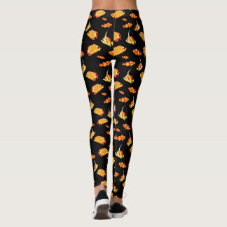 Tropische Fische Engel Fische Unterwasser Ozean Mu Leggings