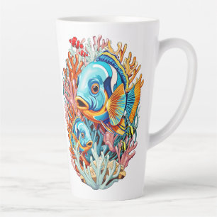 Tropische Fische Farbige Sommerstimmung Milchtasse