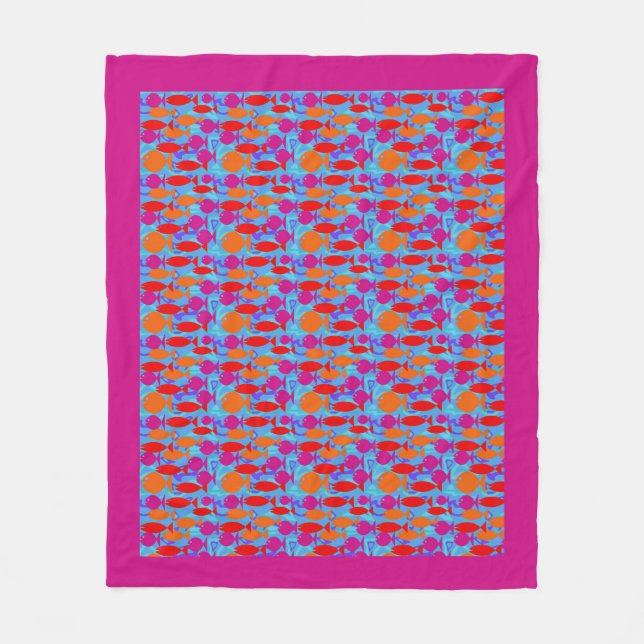 Tropische Fische - Fleece Blanket - Mittel (Vorderseite)