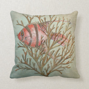 tropische Fische pillow, Copyright Karen J Kissen