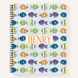 Tropische Fische Spiralblock 21,5 x 28 cm Notizbuch