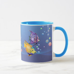 TROPISCHE FISCHE u. BLASEN durch SHARON SHARPE Tasse