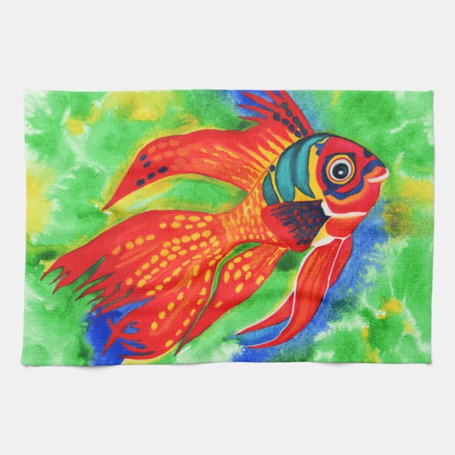 Tropische Fischentwurfsküche/Handtuch Handtuch (Horizontal)