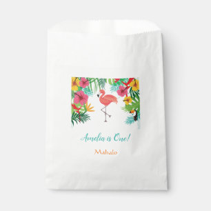 Tropische Flamingo-Bevorzugungs-Taschen Geschenktütchen