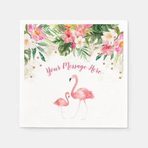 Tropische Flamingo Kinderdusche Serviette