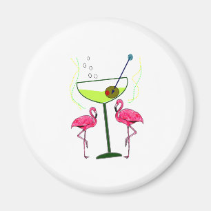 Tropische Flamingo-Kunst-Geschenke Magnet