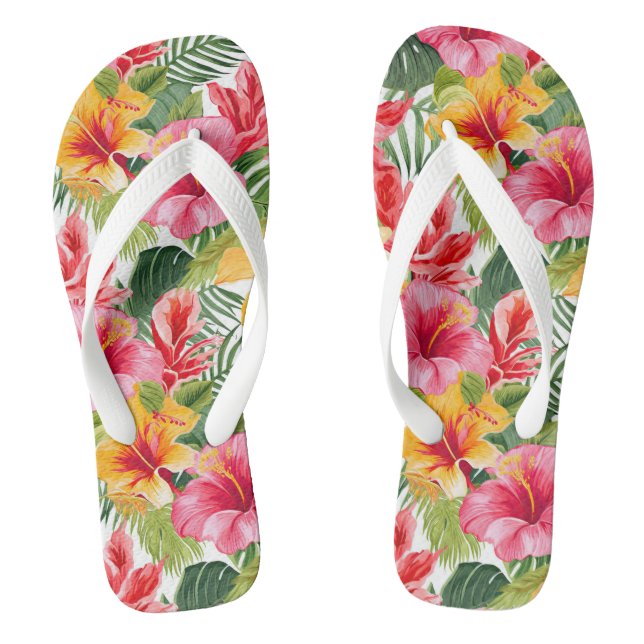 Tropische Flip Flops (Fußbett)