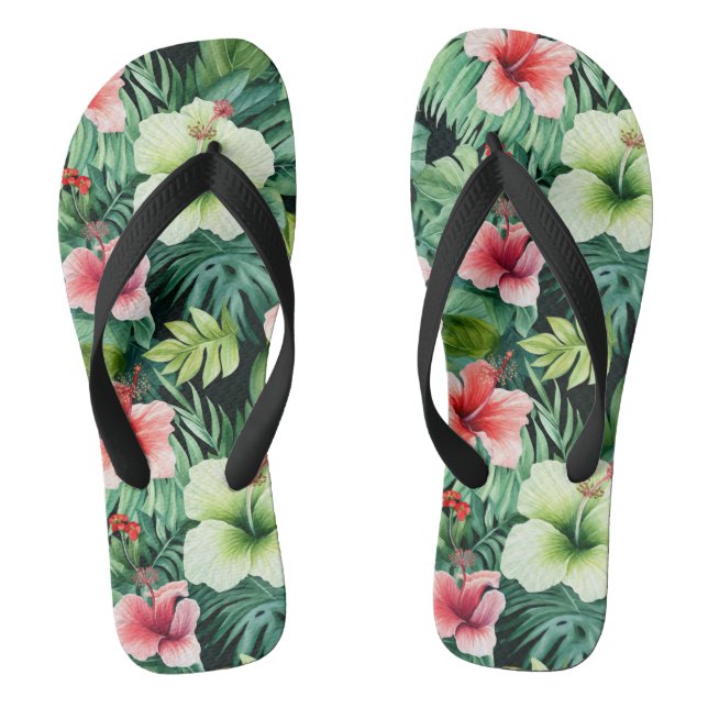 Tropische Flip Flops (Fußbett)