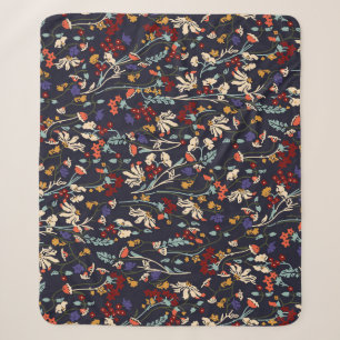Tropische Flora: Botanischer Zufall Vintag. Sherpadecke