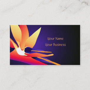 Tropische Flora-Visitenkarte "Bird of Paradise" Visitenkarte