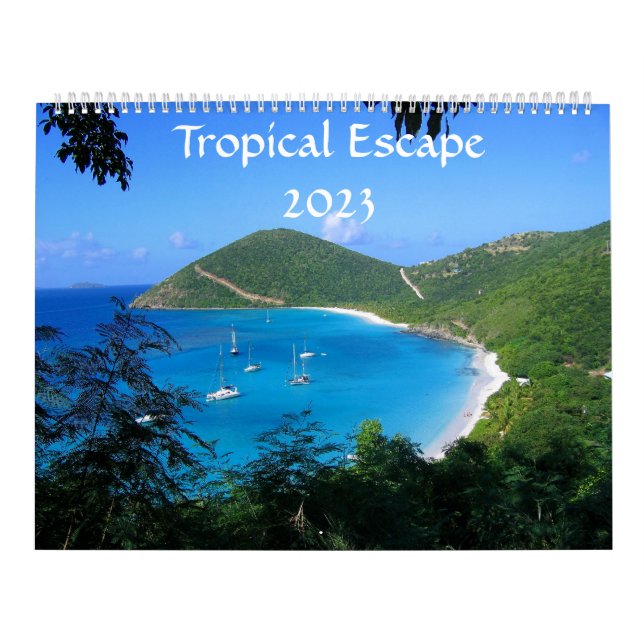 Tropische Flucht - Kalender 2023 (Titelbild)