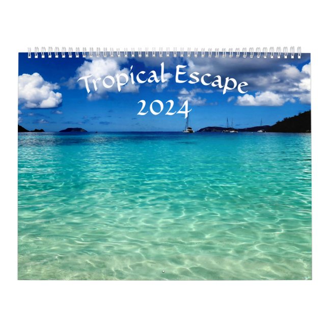 Tropische Flucht - Kalender 2024 (Titelbild)