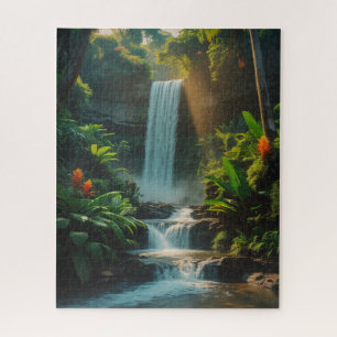 Tropische Flucht - tiefes Dschungel Wasserfall Puz