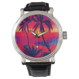 Tropische Fluchtfantasie Armbanduhr