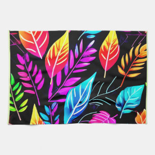 Tropische Folien: Leaf Art Geschirrtuch