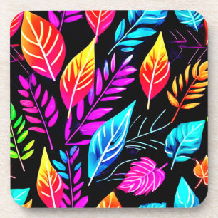 Tropische Folien: Leaf Art Getränkeuntersetzer