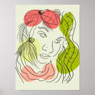 Tropische Frauenfreude Poster