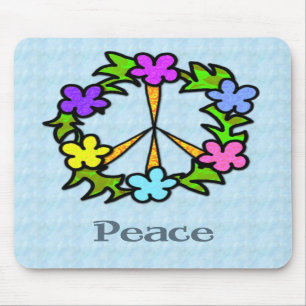 Tropische Friedenszeichen-Mausunterlage Mousepad