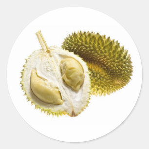 Tropische Frucht - Durian Runder Aufkleber