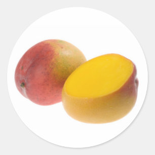 Tropische Frucht - Mango Runder Aufkleber