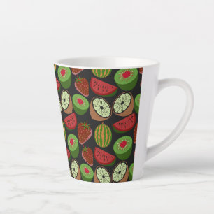 Tropische Frucht nahtlos farbenfroh Milchtasse
