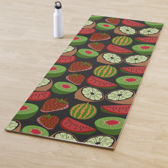 Tropische Frucht nahtlos farbenfroh Yogamatte (Beispiel)