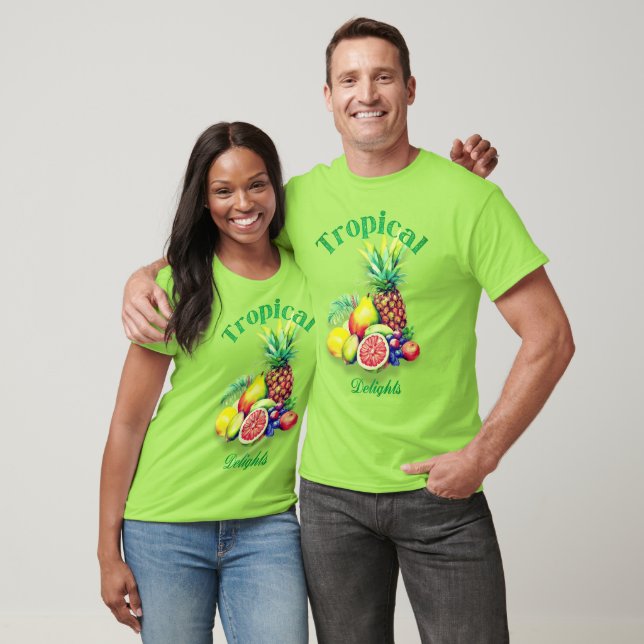 Tropische Früchte-Collage T-Shirt (Unisex)