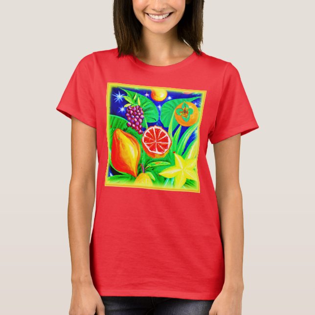 Tropische Früchte im Himmel. Jetzt kaufen T-Shirt (Vorderseite)