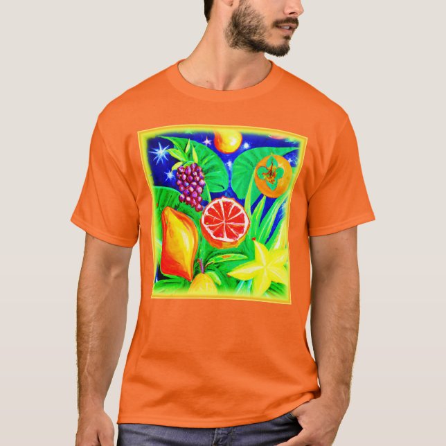 Tropische Früchte im Himmel. Jetzt kaufen T-Shirt (Vorderseite)