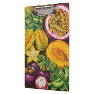 Tropische Früchte-Kunst Exotischer Küchendekor Klemmbrett