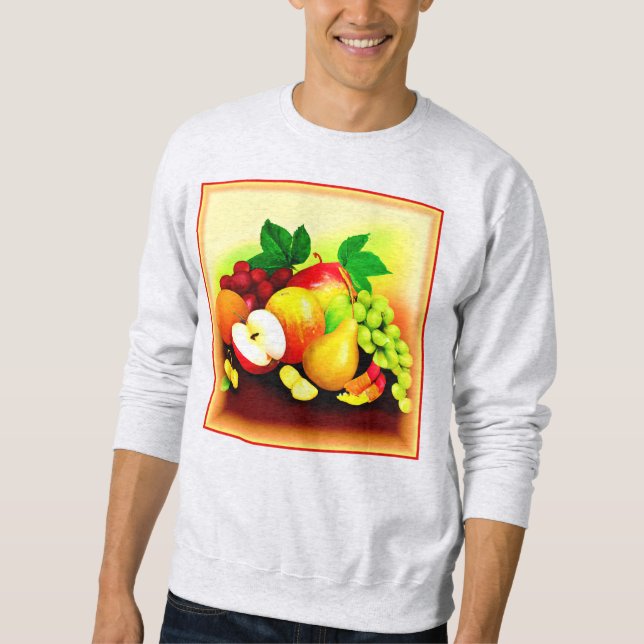 Tropische Früchte Malerei. Jetzt kaufen Sweatshirt (Vorderseite)
