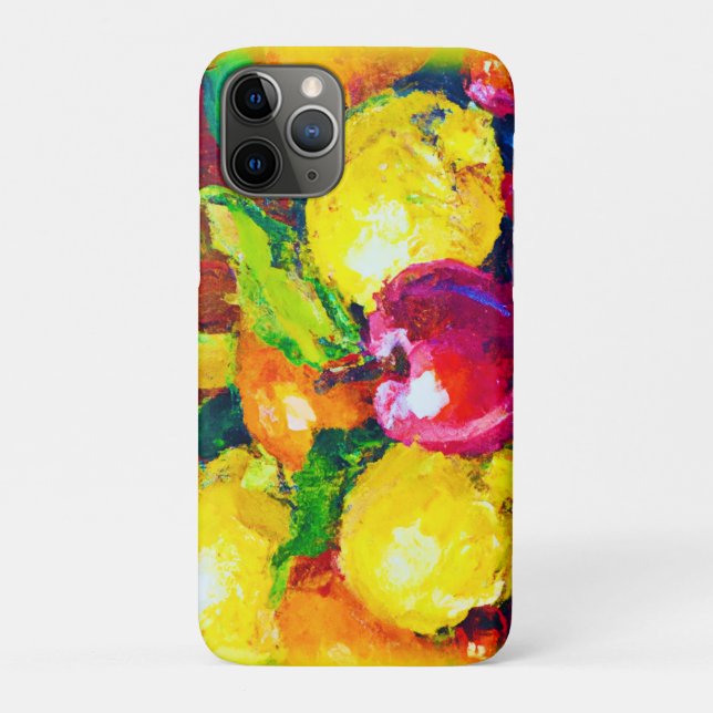 Tropische Früchte Pianting. Jetzt kaufen Case-Mate iPhone Hülle (Rückseite)