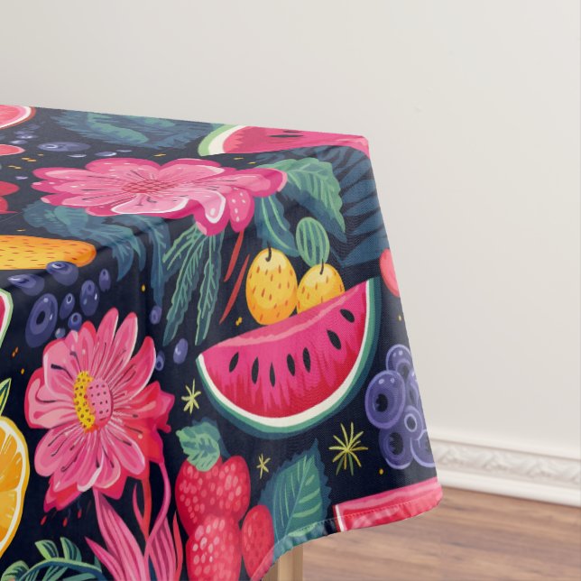 Tropische Früchte und Blume Tischdecke (Beispiel)