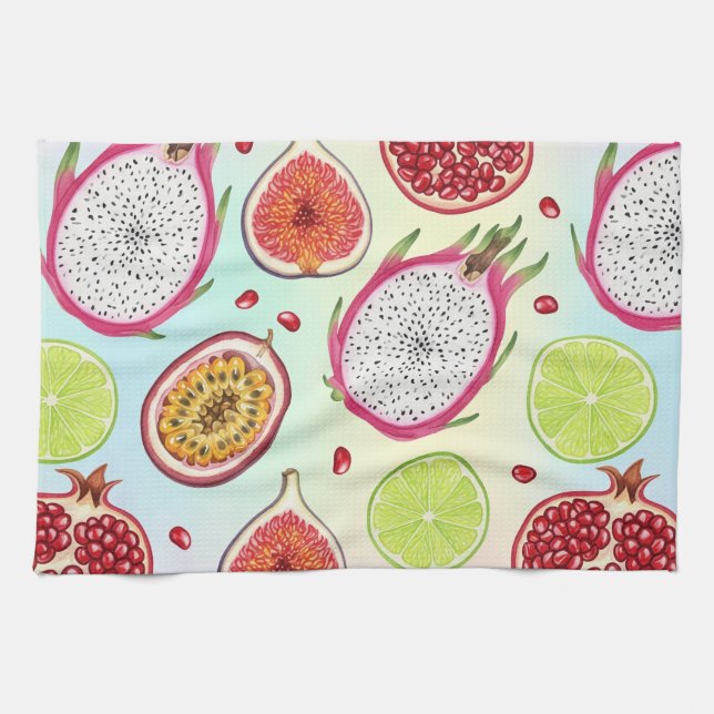 Tropische Früchte von Natasha Us Geschirrtuch (Horizontal)