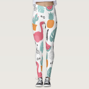 Tropische Früchte: Wiederholung des Musters. Leggings