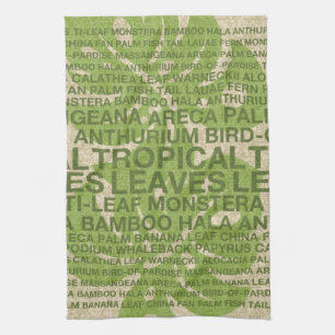 Tropische Gartenmauer Geschirrtuch