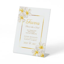 Tropische Gastgeschenke Hochzeiten aus weißem gold