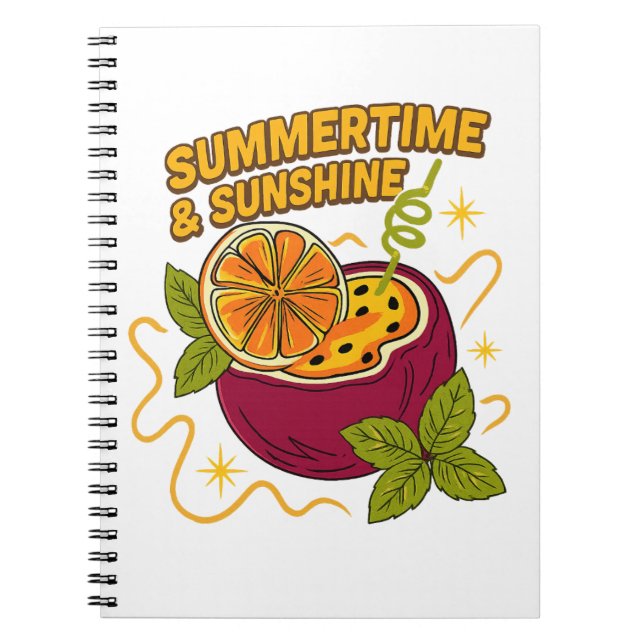 Tropische Gedanken - Sommerzeitschrift Notizblock (Vorderseite)
