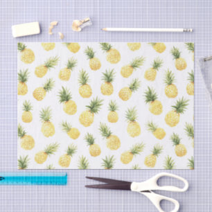 Tropische gelbe Ananas-Junggesellinnenabschied Seidenpapier
