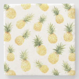 Tropische gelbe Ananas Steinuntersetzer