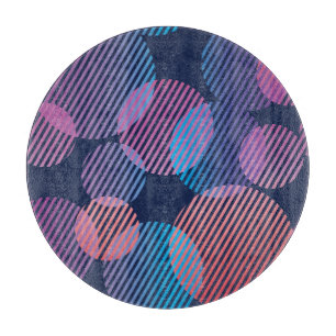 Tropische Geometrie: Violett- und rosafarbene Nach Schneidebrett