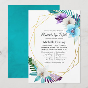 Tropische geometrische Sommer-Baby-Party per Post Einladung