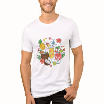 Tropische Getränke – Cute Sommer-Cocktail Herren T