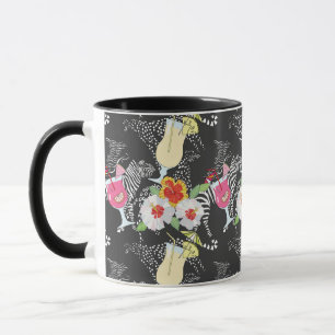 Tropische Getränke mit Tieren Tasse