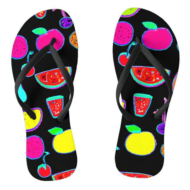 Tropische Glühexplosion Flip Flops (Fußbett)