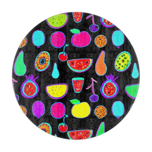 Tropische Glühexplosion Schneidebrett (Vorderseite)