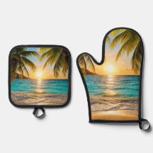 Tropische Golden Hour | Sonnenuntergang Palm Beach