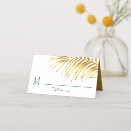 Tropische Goldhochzeit Personalisiert Platzkarte